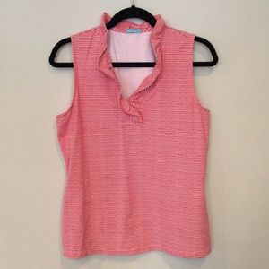 J. McLaughlin Durham Ruffle Top - size L